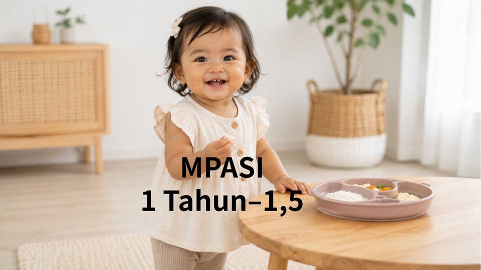 MPASI 1 Tahun–1,5 Tahun: Makan Bersama Keluarga