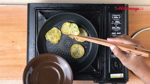 Pancake Bayam Katak – langkah 4