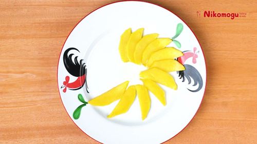 Dessert Mangga Matahari – langkah 3