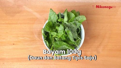 Oseng Bayam Tahu – langkah 1