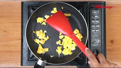 Cah Bayam Telur – langkah 4