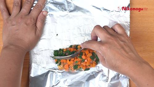 Pepes Ayam Sayur Bayi – langkah 4