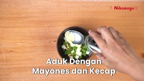 Salad Kedelai dan Keju – langkah 2