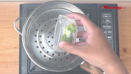 Bubur Telur Labu Brokoli – langkah 3