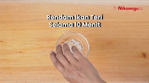 Bubur Teri Medan – langkah 1