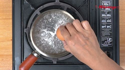 Bubur Kuning Telur Labu – langkah 1