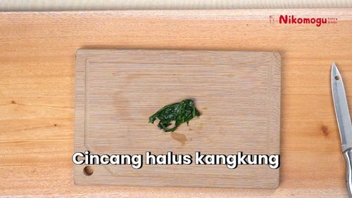 Bubur Kangkung Halus – langkah 4