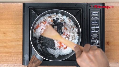 Bubur Ikan Tomat – langkah 3