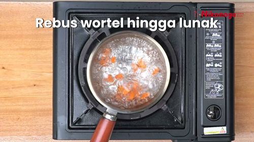 Omlet Telur Wortel – langkah 1