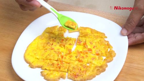 Omlet Telur Wortel – langkah 5
