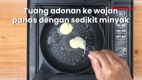 Pancake Pisang Mini – langkah 4