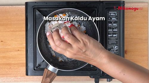 Nasi Ayam Wortel – langkah 3