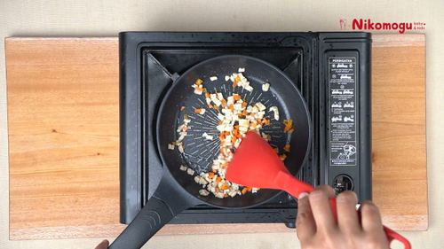 Nasi Tim Tempe Soboro – langkah 3