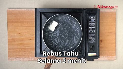 Tsukune Ayam Tahu – langkah 1