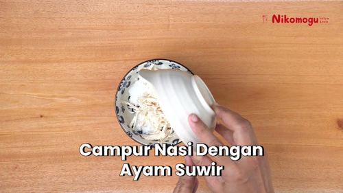 Nasi Kepal Beruang – langkah 1