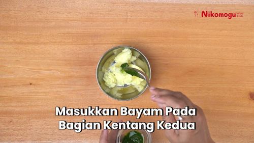 Bola Kentang Warna-warni – langkah 5