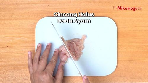 Nasi Tim Ayam Tahu Wortel – langkah 1