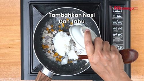 Nasi Tim Ayam Tahu Wortel – langkah 4