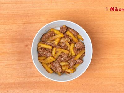 Tumis Daging Sapi dan Labu Kuning