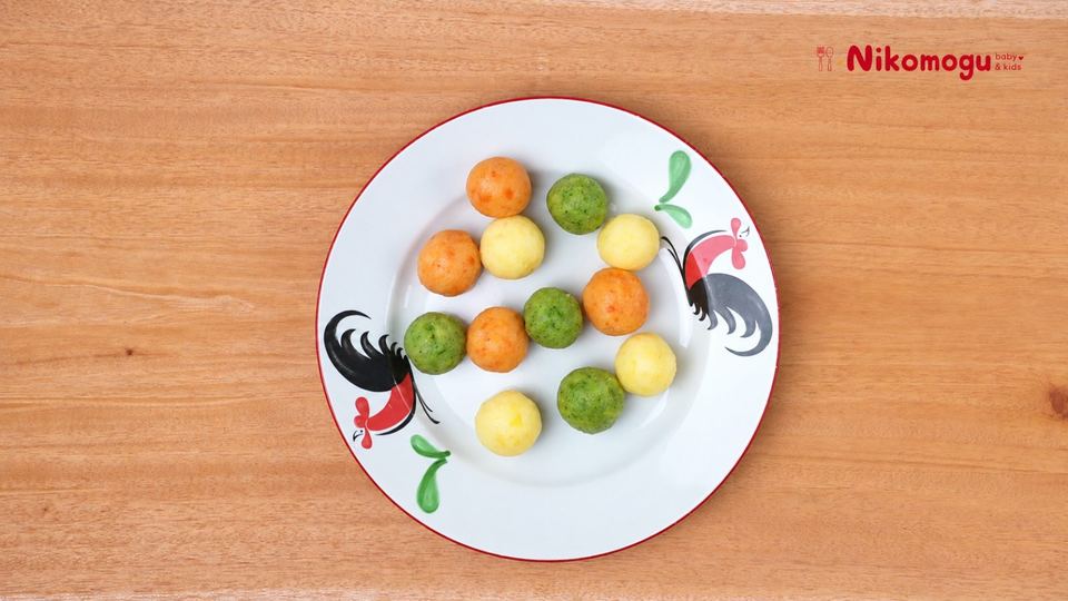 Bola Kentang Warna-warni